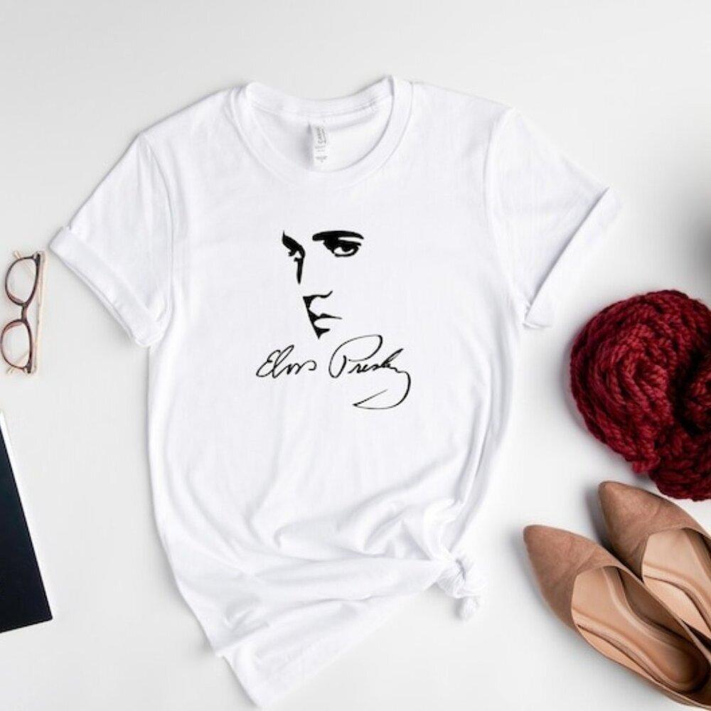 Elvis Presley Lovers Shirt Retro Music Concert Graphic Fan Gift T-Shirt